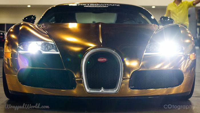 Золотой Bugatti Veyron рэпера Flo Rida (13 фото)