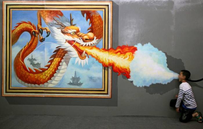 Художественная роспись 3D в Китае (9 фото)
