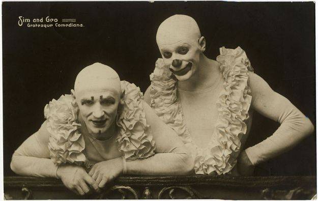 Портреты французских клоунов начала прошлого века (12 фото)