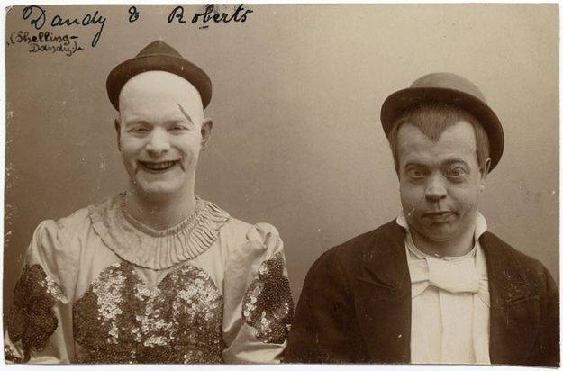 Портреты французских клоунов начала прошлого века (12 фото)