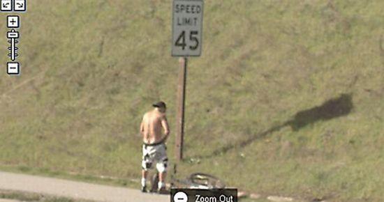  25 курьёзных и комичных момента снятых google street view (23 фото) 