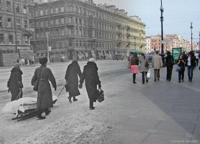  70 лет назад закончилась блокада Ленинграда (41 фото) 