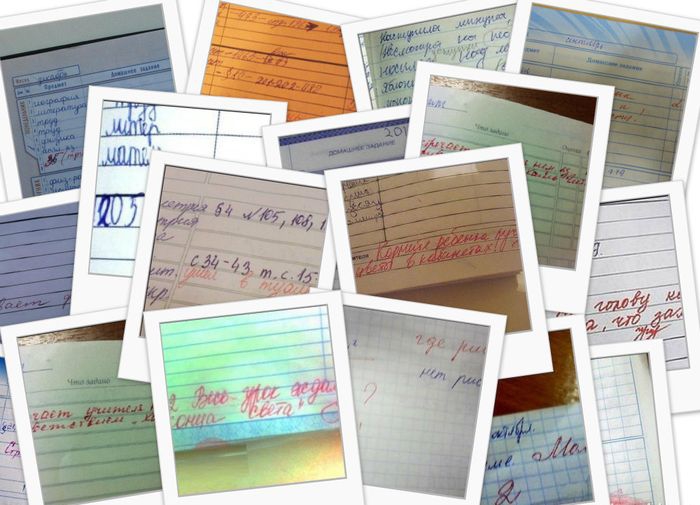  Весёлые записи в школьных тетрадках и дневниках (38 фото) 