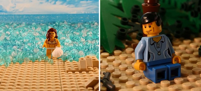Знаменитые сцены голливудских блокбастеров из конструктора Lego (14 фото)
