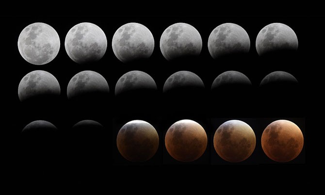 Фотографии "кровавой" Луны из разных уголков земли (26 фото)
