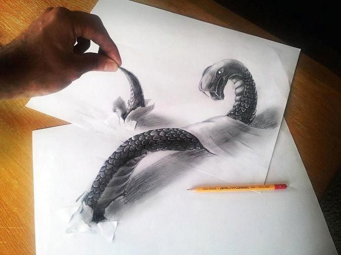 Невероятные иллюзии, нарисованные простым карандашом (25 фото)