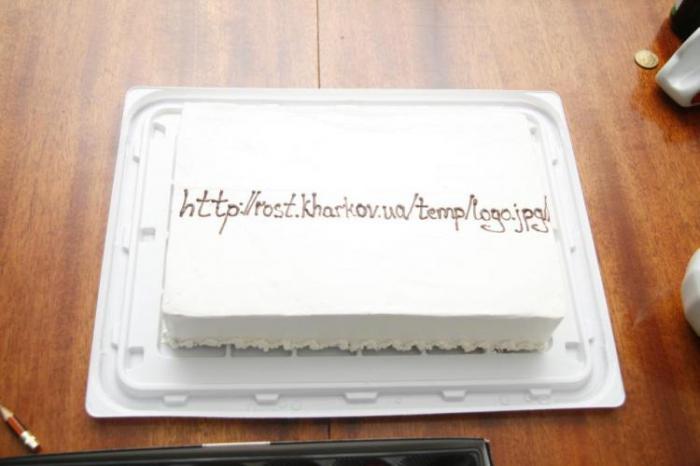 Торт с логотипом (2 фото)