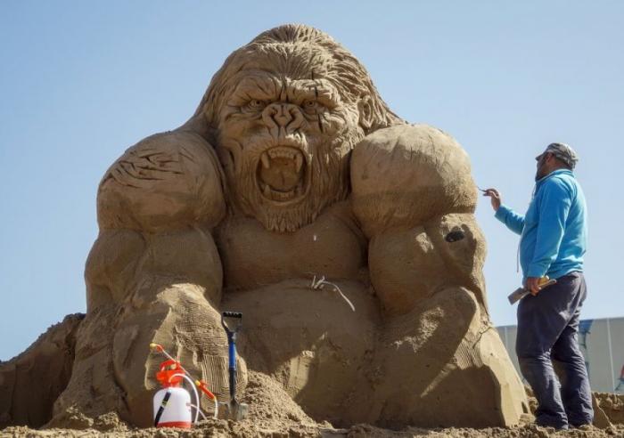Фестиваль скульптур из песка в Казахстане (15 фото)